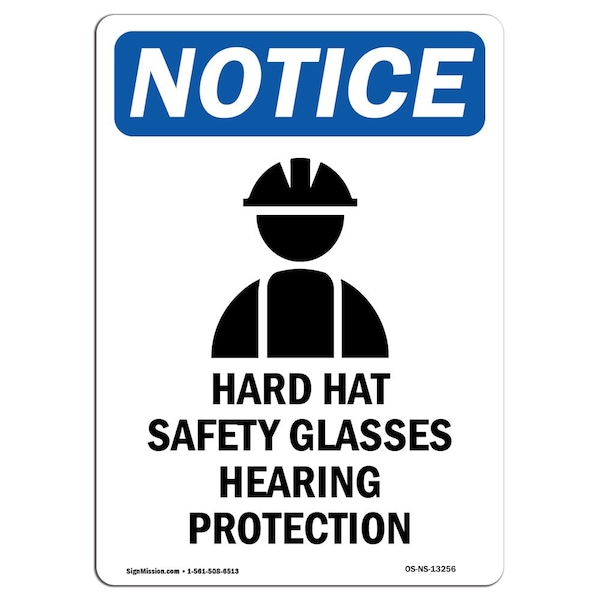 OSHA, Hard Hat Glasses, 5in X 3.5in, 10PK, 3.5" W, 5" H, Portrait, PK10, OS-NS-D-35-V-13256-10PK